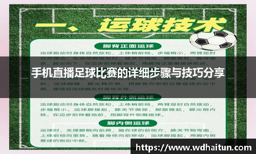 手机直播足球比赛的详细步骤与技巧分享