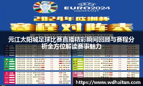 元江太阳城足球比赛直播精彩瞬间回顾与赛程分析全方位解读赛事魅力