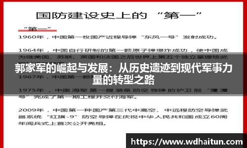 郭家军的崛起与发展：从历史遗迹到现代军事力量的转型之路